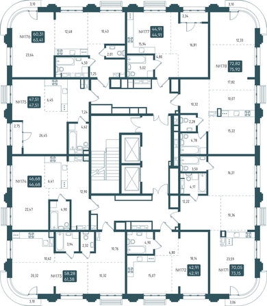 
   Продам 2-комнатную, 63.41 м², Бродский, 1-я очередь

. Фото 2.