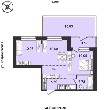 
   Продам 3-комнатную, 70.79 м², Источник, дом 4

. Фото 1.