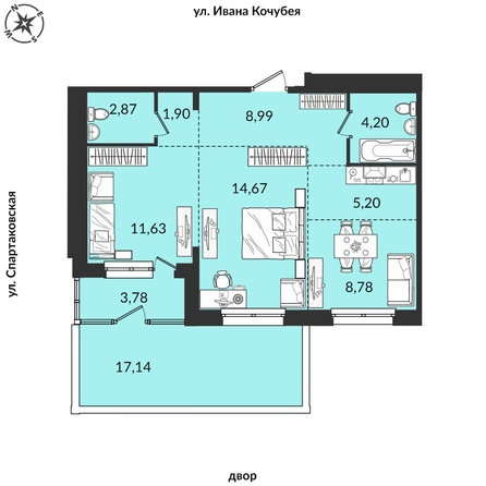 
   Продам 3-комнатную, 79.31 м², Источник, дом 2

. Фото 1.