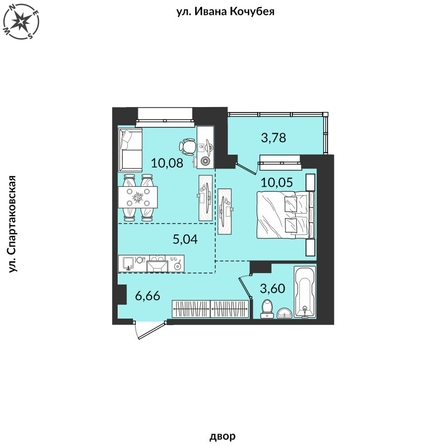 
   Продам 2-комнатную, 37.11 м², Источник, дом 2

. Фото 1.