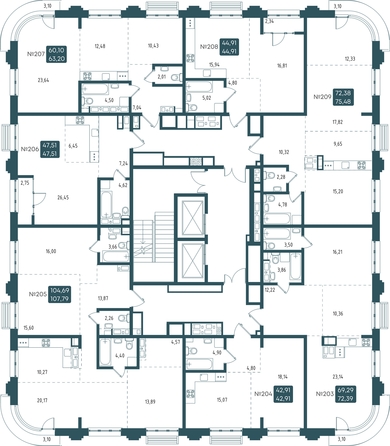 
   Продам 1-комнатную, 42.91 м², Бродский, 1-я очередь

. Фото 2.