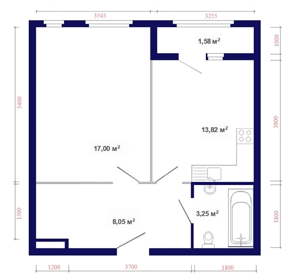 
  Продается 1-комн. квартира, 45.29 м², ЖК Юго-Западный, дом 17
. Фото 4.