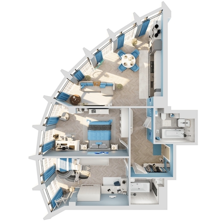 
   Продам 3-комнатную, 90.83 м², Звезды, дом 2

. Фото 1.