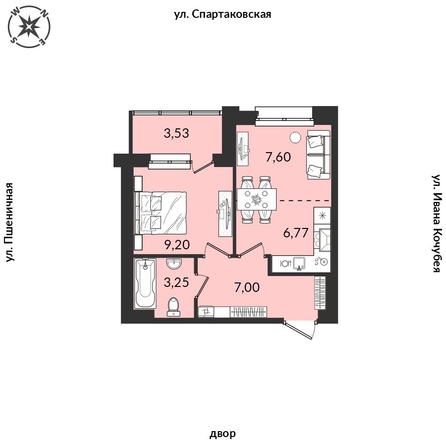 
   Продам 1-комнатную, 37.35 м², Источник, дом 5

. Фото 1.