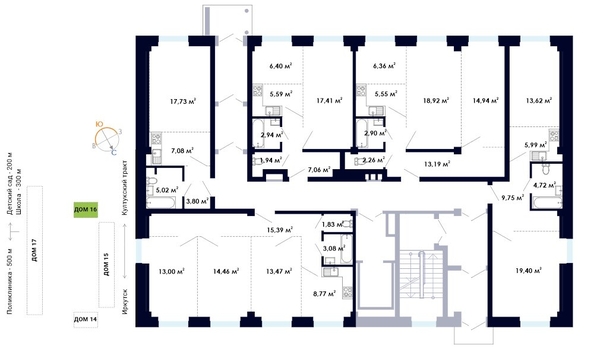 
   Продам 3-комнатную, 64.12 м², Академика Герасимова, 12

. Фото 25.