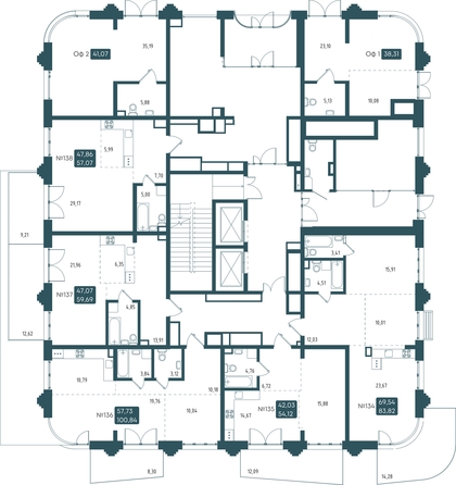 
   Продам помещение свободного назначения, 41.07 м², Старо-Кузьмихинская ул

. Фото 1.