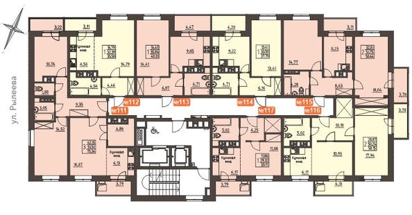 
   Продам 1-комнатную, 40.31 м², Очаг, блок-секция 8

. Фото 2.