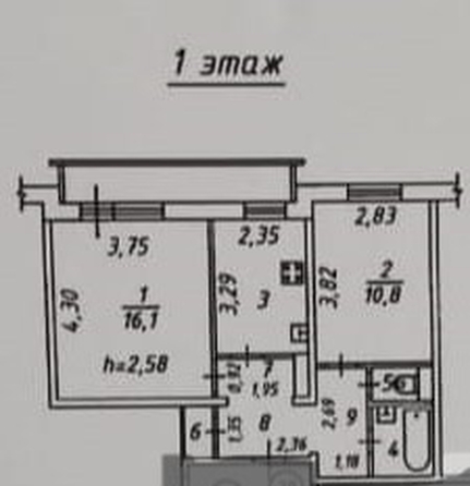 
   Продам 2-комнатную, 47.6 м², Трудовая ул, д 25

. Фото 24.