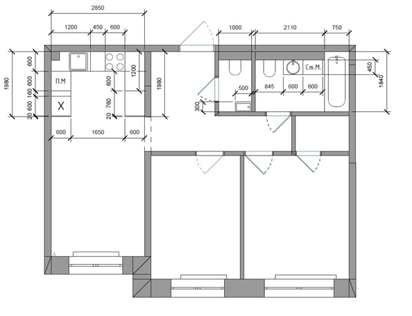 
   Продам 3-комнатную, 59.2 м², Култукская ул, 16

. Фото 13.