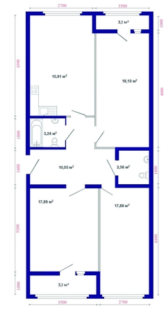 
  Продается 3-комн. квартира, 91.83 м², ЖК Юго-Западный, дом 17
. Фото 4.