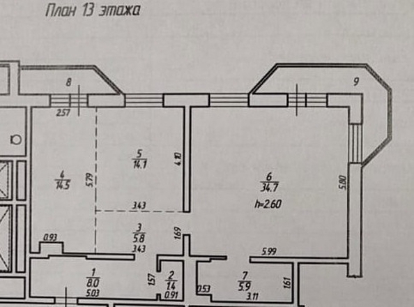 
   Продам 3-комнатную, 95 м², Мельничная ул, 2/1

. Фото 36.