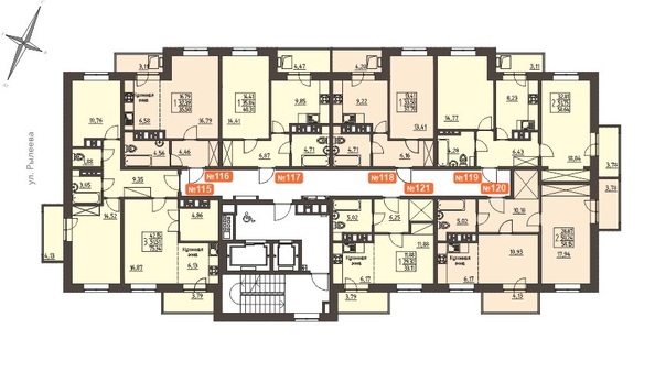 
   Продам 1-комнатную, 37.9 м², Очаг, блок-секция 7

. Фото 2.