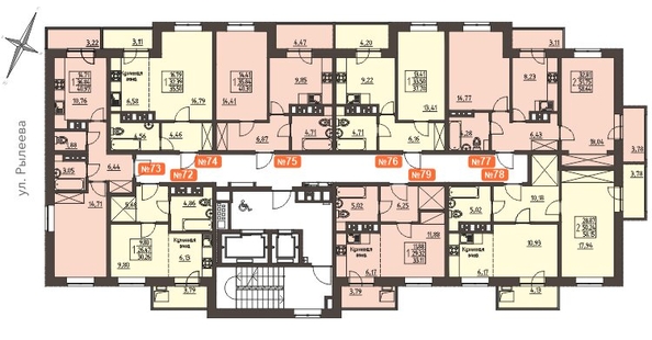 
   Продам 2-комнатную, 59.2 м², Очаг, блок-секция 8

. Фото 2.