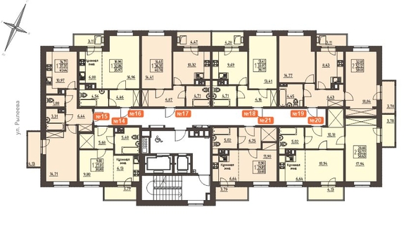 
   Продам 2-комнатную, 59.6 м², Очаг, блок-секция 7

. Фото 3.