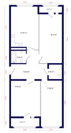 
   Продам 3-комнатную, 91.05 м², Юго-Западный, дом 17

. Фото 22.