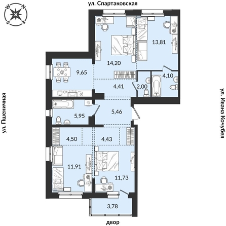 
   Продам 4-комнатную, 97.93 м², Источник, дом 1

. Фото 1.
