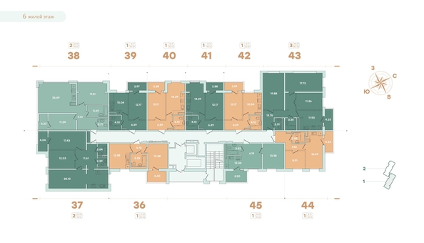 
   Продам 1-комнатную, 35.87 м², Фамилия, дом 2

. Фото 22.