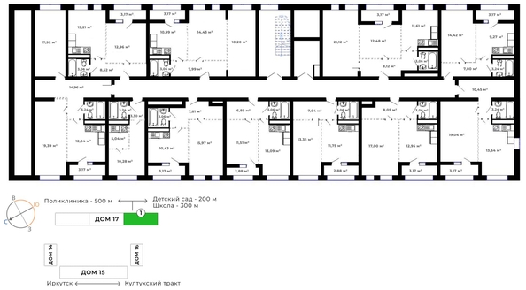 
   Продам 1-комнатную, 37.39 м², Юго-Западный, дом 17

. Фото 11.
