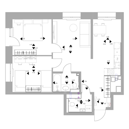 
   Продам 3-комнатную, 71 м², Центральная ул (Стрижи кв-л), 15

. Фото 11.