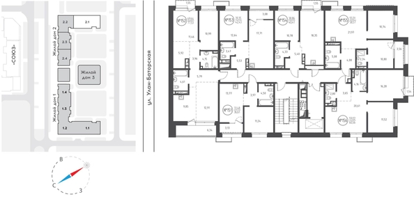 
   Продам 3-комнатную, 77.53 м², СОЮЗ PRIORITY, дом 2

. Фото 1.
