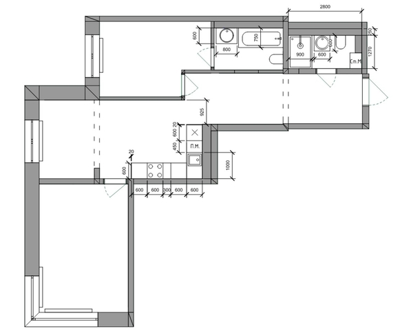 
  Продается 3-комн. квартира, 66.5 м², ЖК Стрижи Сити, блок-секции 8,9
. Фото 1.