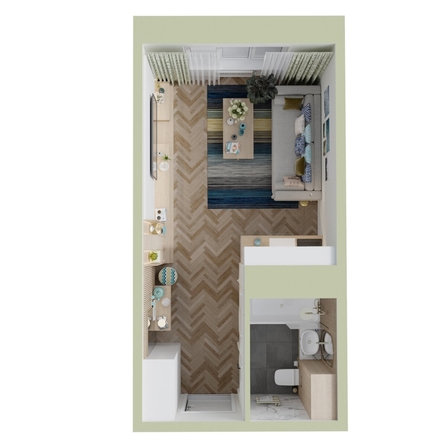 
  Продается 1-комн. квартира, 27.1 м², ЖК Квартал Стрижи, 3 очередь, дом 2
. Фото 1.