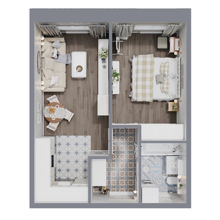 
  Продается 2-комн. квартира, 45.2 м², ЖК Квартал Стрижи, 3 очередь, дом 1
. Фото 1.