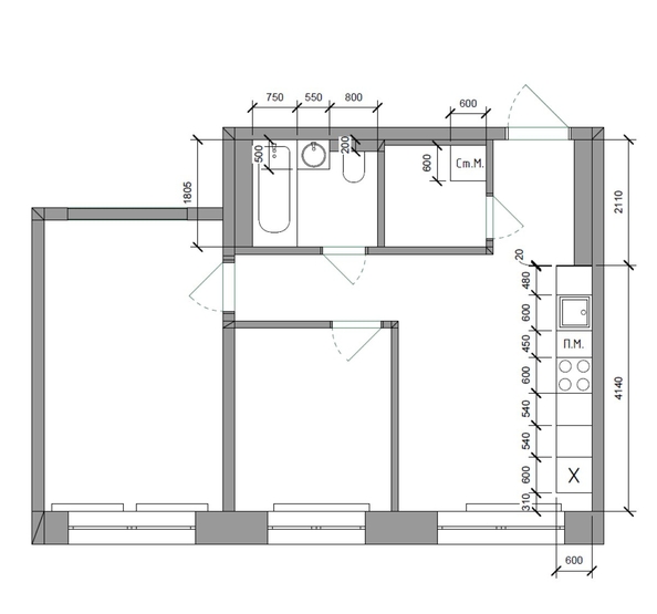 
  Продается 2-комн. квартира, 49.1 м², ЖК Стрижи Сити, блок-секции 8,9
. Фото 1.