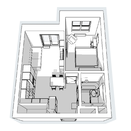 
  Продается 1-комн. квартира, 44 м², ЖК Квартал Стрижи, 2 очередь
. Фото 8.