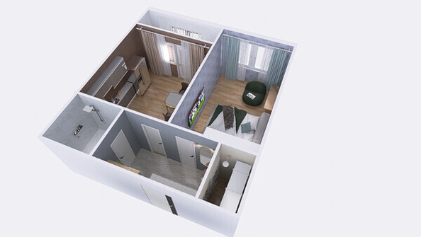 
  Продается 1-комн. квартира, 45.99 м², ЖК Юго-Западный, дом 17
. Фото 12.