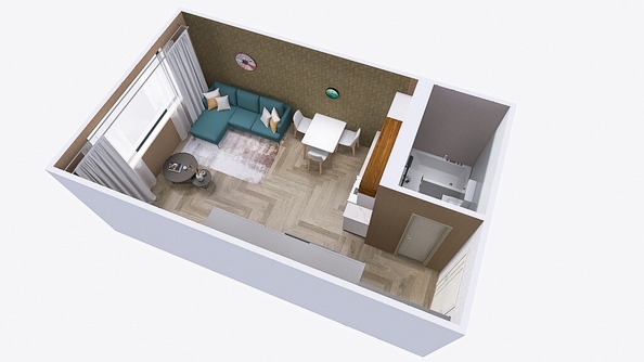 
  Продается 1-комн. квартира, 21.86 м², ЖК Юго-Западный, дом 17
. Фото 6.