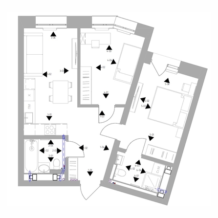 
  Продается 2-комн. квартира, 65.3 м², ЖК Квартал Стрижи, 2 очередь
. Фото 10.