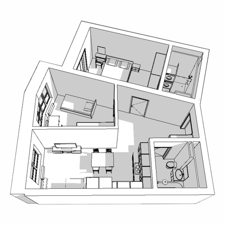 
  Продается 2-комн. квартира, 65.3 м², ЖК Квартал Стрижи, 2 очередь
. Фото 11.