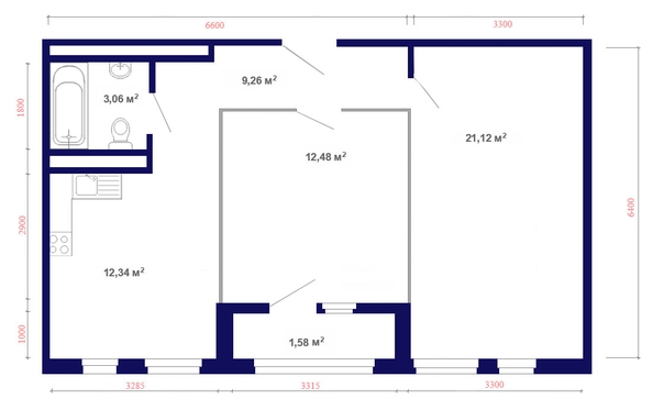 
  Продается 2-комн. квартира, 60.56 м², ЖК Юго-Западный, дом 17
. Фото 10.
