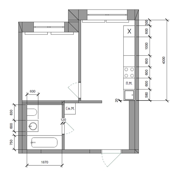 
  Продается 1-комн. квартира, 36.1 м², ЖК Стрижи Сити, блок-секции 8,9
. Фото 1.