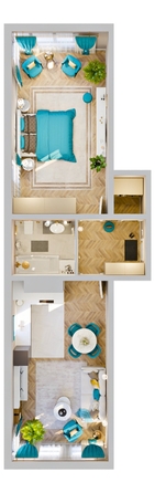 
  Продается 2-комн. квартира, 65 м², ЖК RIVERANG (РиверАнг)
. Фото 2.