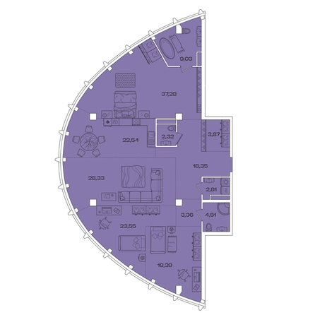 
  Продается 4-комн. квартира, 174.34 м², ЖК Звезды, дом 1
. Фото 1.