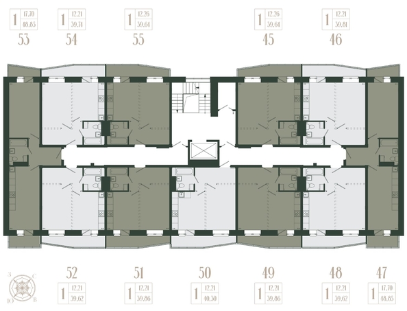 
  Продается 1-комн. квартира, 39.64 м², ЖК Новые кварталы, дом 1
. Фото 1.