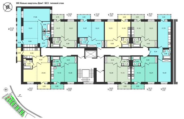 
  Продается 1-комн. квартира, 48.51 м², ЖК Новые кварталы, дом 1
. Фото 1.