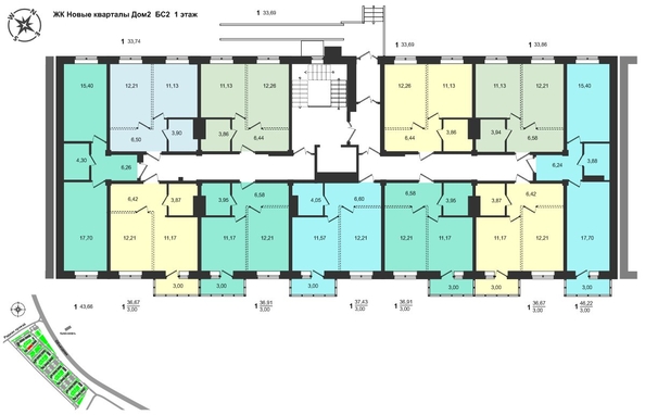 
  Продается 1-комн. квартира, 36.67 м², ЖК Новые кварталы, дом 2
. Фото 1.