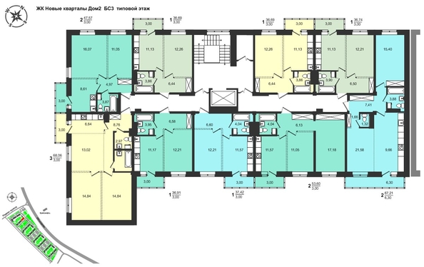 
  Продается 1-комн. квартира, 37.42 м², ЖК Новые кварталы, дом 2
. Фото 4.