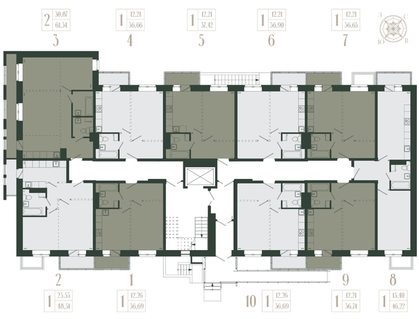 
  Продается 1-комн. квартира, 46.22 м², ЖК Новые кварталы, дом 1
. Фото 2.