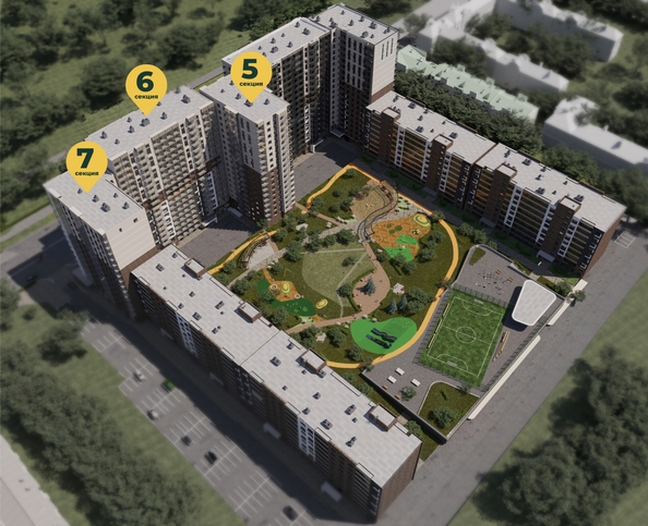 
  Продается 1-комн. квартира, 44.18 м², ЖК Семья, 3 очередь, б/с 5
. Фото 13.