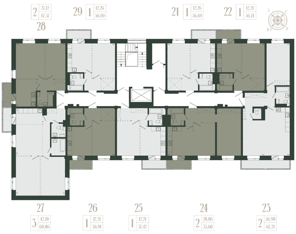 
  Продается 1-комн. квартира, 36.74 м², ЖК Новые кварталы, дом 2
. Фото 1.
