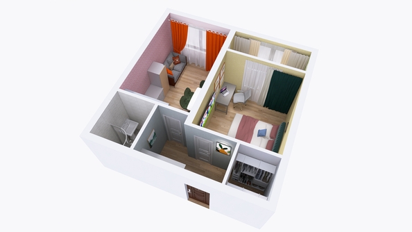 
  Продается 1-комн. квартира, 40.92 м², ЖК Юго-Западный, дом 17
. Фото 4.