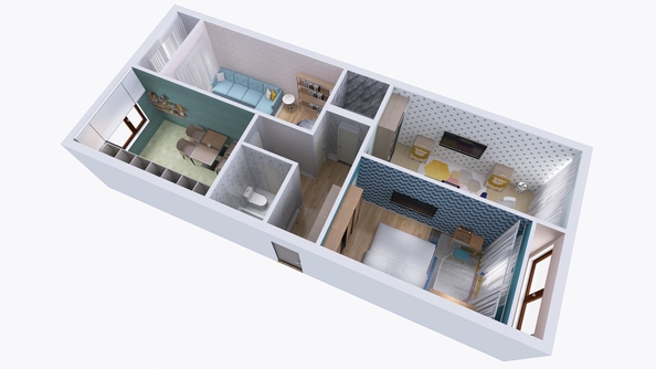 
  Продается 3-комн. квартира, 91.97 м², ЖК Юго-Западный, дом 17
. Фото 2.