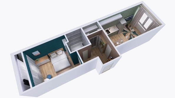 
  Продается 1-комн. квартира, 37.72 м², ЖК Юго-Западный, дом 17
. Фото 1.