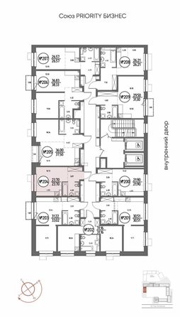 
  Продается 1-комн. квартира, 23.7 м², ЖК СОЮЗ ПРИОРИТИ МАХ, д. 4
. Фото 3.
