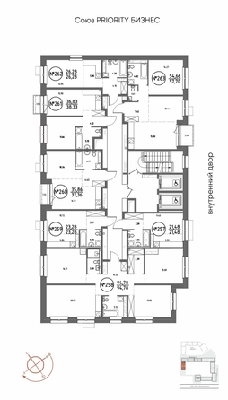 
  Продается студия 23.28 м², в ЖК СОЮЗ ПРИОРИТИ МАХ, д. 4. Фото 3.