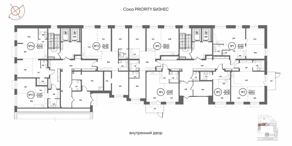 
  Продается 3-комн. квартира 93.98 м², в ЖК СОЮЗ ПРИОРИТИ МАХ, д. 4. Фото 2.